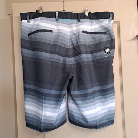 Tattoo Golf Zuma Shorts Striped Performance Men's Size 38 - Picture 4 of 5